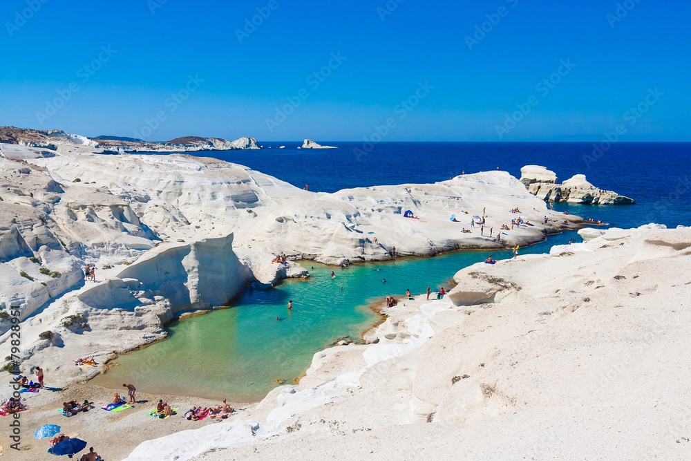 Sarakiniko beach, Milos island, Cyclades, Greece